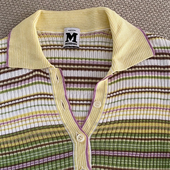 Missoni Tops - Missoni Yellow and Green Striped Top